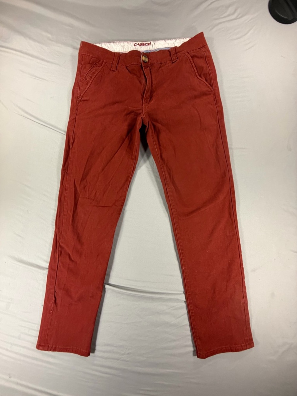 Carbon Slim Freedom Flex Men's Straight Leg Casual Chino Pants Size 32